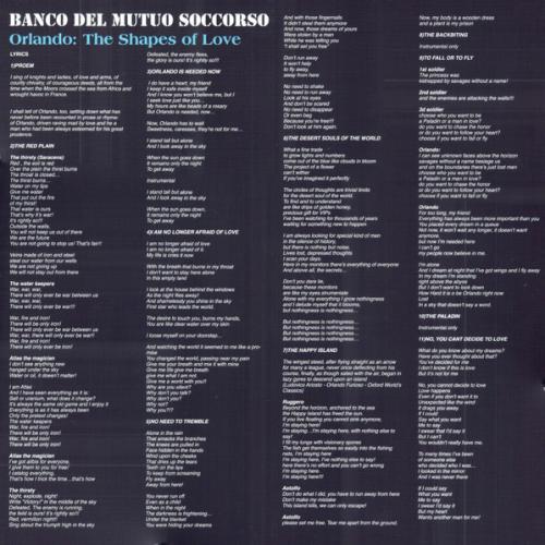 Виниловая пластинка Banco Del Mutuo Soccorso - Orlando: Le Forme Dell' Amore (Black Vinyl 3LP)