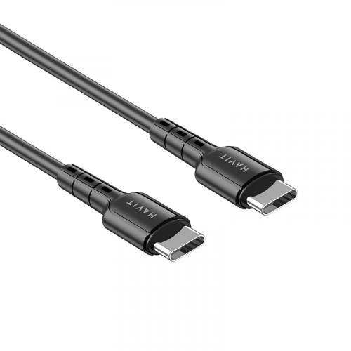 USB кабель HAVIT CB6235 USB-C - USB-C BK 1m