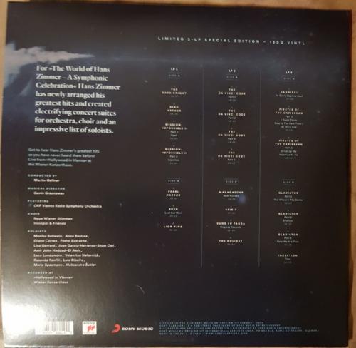 Виниловая пластинка Sony Hans Zimmer The World Of Hans Zimmer - A Symphonic Celebration (Limited 180 Gram Black Vinyl/Gatefold)