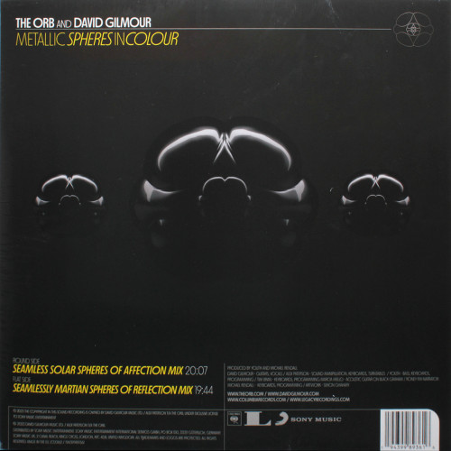Виниловая пластинка The Orb; David Gilmour - Metallic Spheres In Colour (Black Vinyl LP)