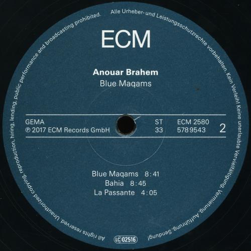 Виниловая пластинка Anouar Brahem, Blue Maqams (LP/180g)