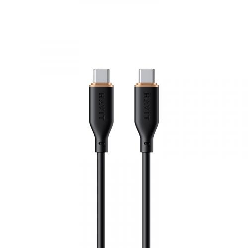 USB кабель HAVIT CB603 USB-C - USB-C BK 1m
