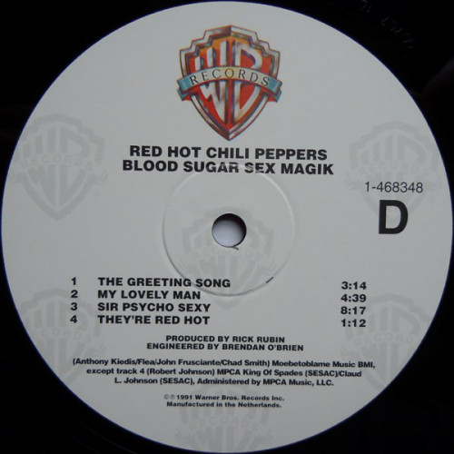 Виниловая пластинка WM Red Hot Chili Peppers Blood Sugar Sex Magik (180 Gram/Remastered)