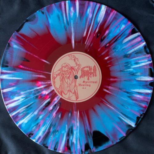 Виниловая пластинка Death - Spiritual Healing (Red, Cyan Blue And Black] With White, Hot Pink And Cyan Blue Splatter Vinyl LP)