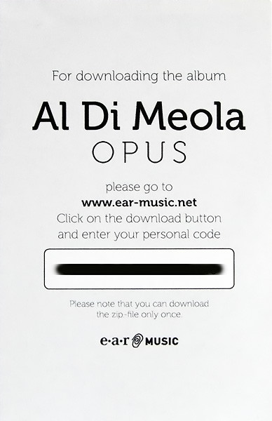 Виниловая пластинка Al Di Meola — OPUS (2LP)