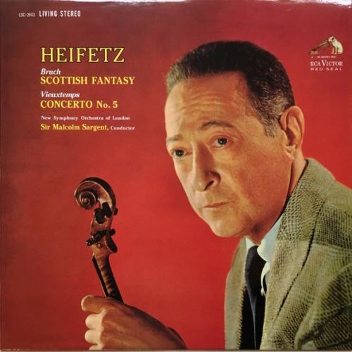 Виниловая пластинка Jascha Heifetz - Bruch: Scottish Fantasy/ Vieuxtemps: Concerto No.5 (Analogue) (Black Vinyl LP)