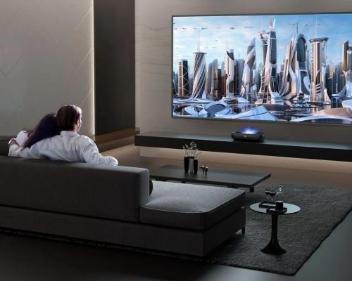 Лазерный телевизор Hisense PL1H с экраном Kauber CLR 99"