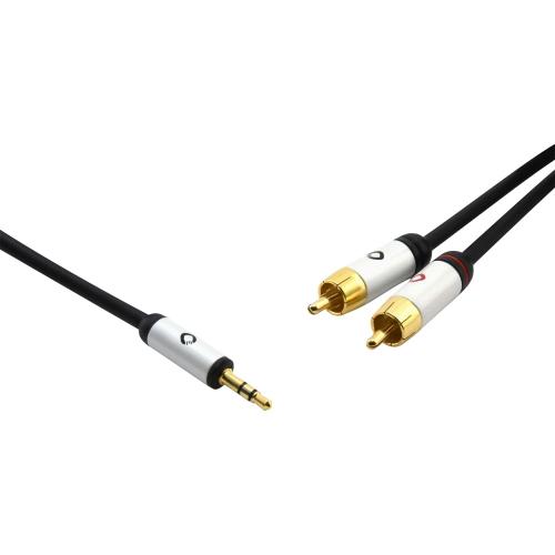 Кабель Oehlbach PERFORMANCE i-Connect jack/2RCA, 1.5m black (D1C60002)