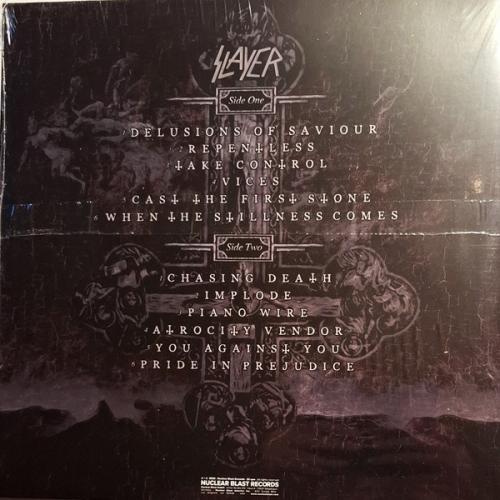 Виниловая пластинка Slayer - Repentless (Clear Silver Red Splatter Vinyl LP)