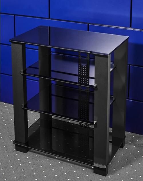 Стойка под аппаратуру VoxModule Hi-Fi 4 полки (черный/черное стекло)