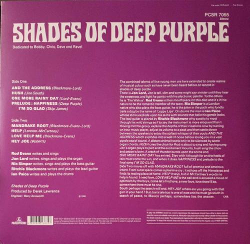 Виниловая пластинка Deep Purple Shades Of Deep Purple (Stereo) (180 GRAM)