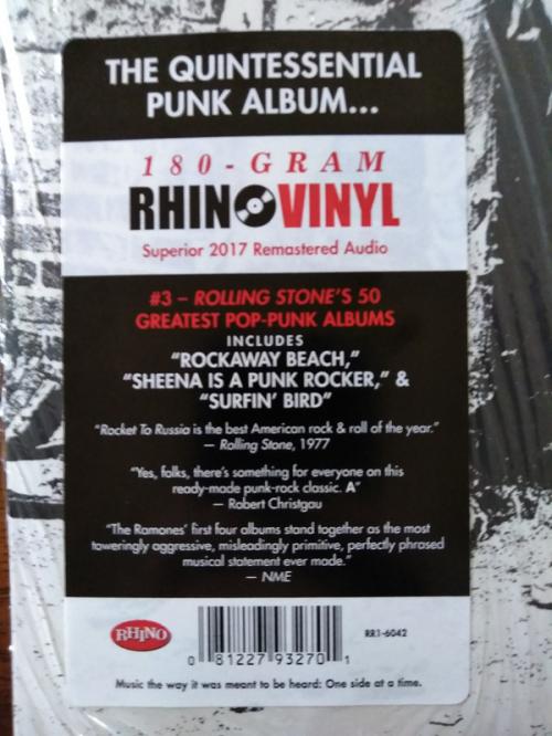 Виниловая пластинка WM Ramones Rocket To Russia (180 Gram/Remastered)