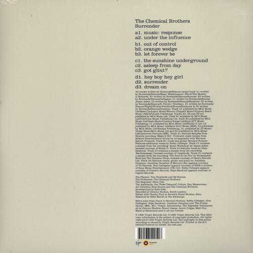Виниловая пластинка Chemical Brothers, The, Surrender