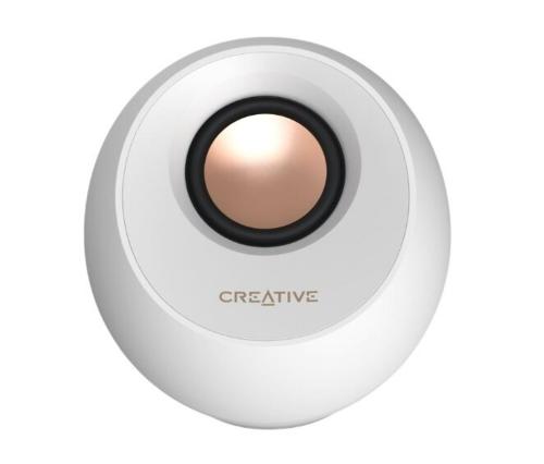 Полочная акустика Creative PEBBLE PRO (с адаптером) White