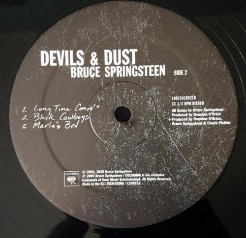 Виниловая пластинка Sony BRUCE SPRINGSTEEN, DEVILS & DUST (Black Vinyl)