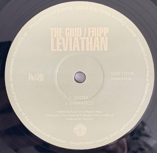 Виниловая пластинка Robert Fripp; The Grid - Leviathan (Black Vinyl 2LP)