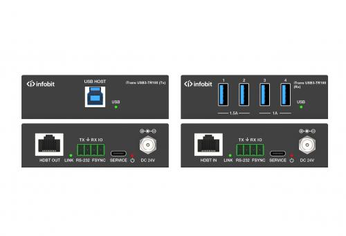 Удлинитель сигнала USB Infobit iTrans USB3-TR100