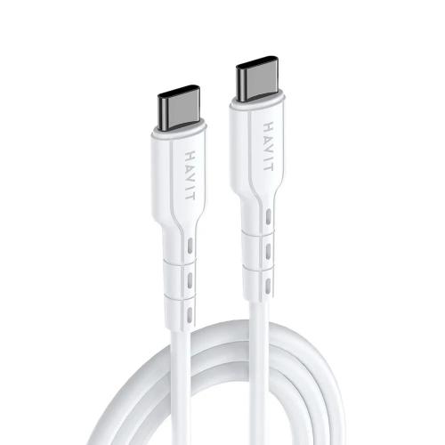 USB кабель HAVIT CB6235 USB-C - USB-C WH 1m