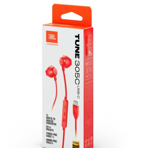 Наушники JBL JBLT305CRED