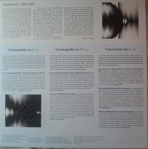 Виниловая пластинка Сборник - Satie: Fragments (Satie Reworks & Remixes) (Black Vinyl 2LP)