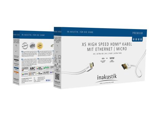 HDMI кабель In-Akustik Premium HDMI XS micro 3 m #004246303