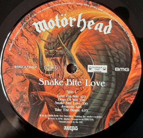 Виниловая пластинка MOTORHEAD - SNAKE BITE LOVE (REISSUE)