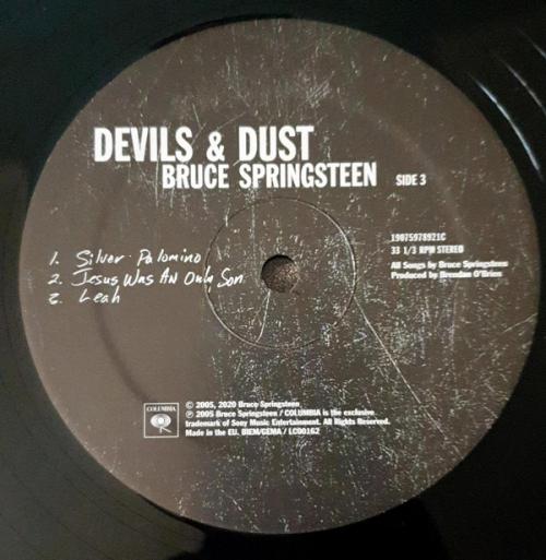 Виниловая пластинка Sony BRUCE SPRINGSTEEN, DEVILS & DUST (Black Vinyl)