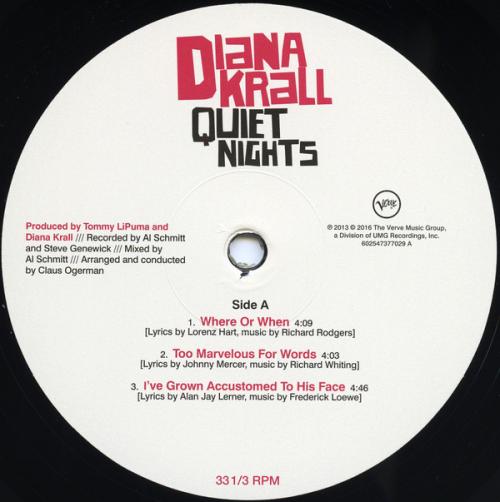 Виниловая пластинка Krall, Diana, Quiet Nights