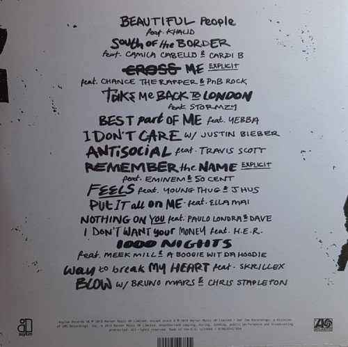 Виниловая пластинка Sheeran, Ed, No.6 Collaborations Project (180 Gram Black Vinyl/Gatefold)