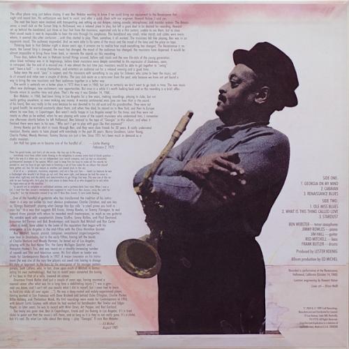 Виниловая пластинка Ben Webster -  At The Renaissance (Analogue, Acoustic Sounds) (Black Vinyl LP)