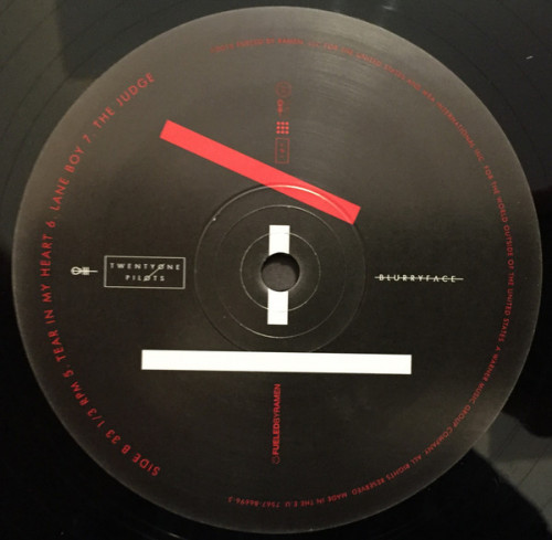 Виниловая пластинка Twenty One Pilots BLURRYFACE 180 Gram