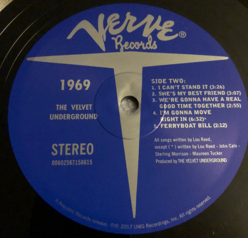 Виниловая пластинка Velvet Underground, The, 1969