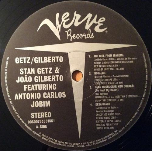 Виниловая пластинка Stan Getz, Joao Gilberto, Getz/Gilberto (Back To Black)