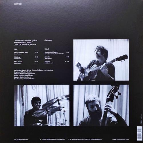 Виниловая пластинка Abercrombie; Holland; DeJohnette - Gateway (Analogue) (Black Vinyl LP)
