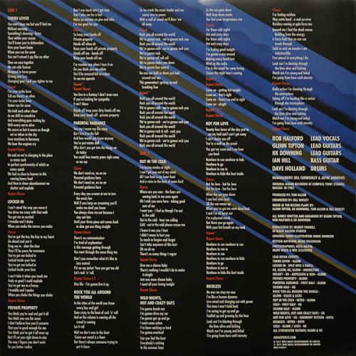 Виниловая пластинка Sony Judas Priest Turbo (30Th Anniversary) (180 Gram/Remastered)