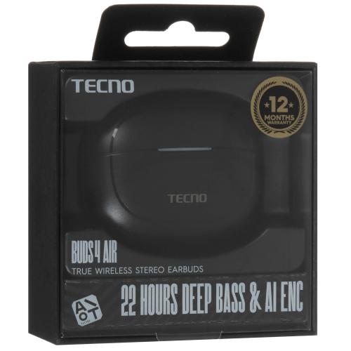 Наушники TECNO BD04 Buds 4 Air Black