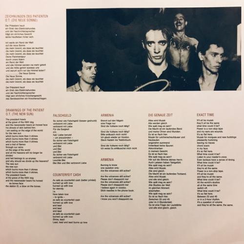 Виниловая пластинка Einsturzende Neubauten - Drawings Of Patient O.T. (Black Vinyl LP)