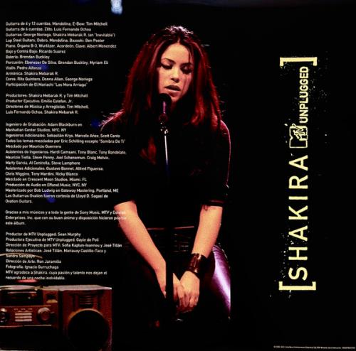 Виниловая пластинка Shakira - MTV Unplugged (Black Vinyl 2LP)
