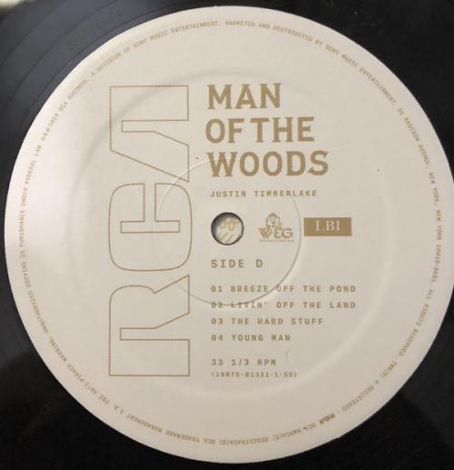 Виниловая пластинка Justin Timberlake Man Of The Woods (Gatefold/+Poster)