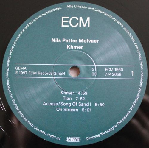 Виниловая пластинка Molvaer, Nils Petter, Khmer (First Time On Vinyl)