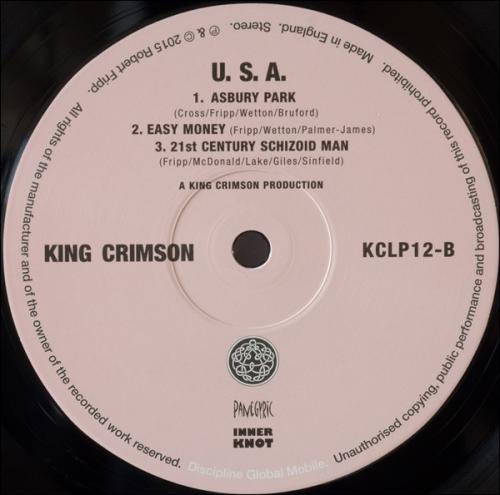 Виниловая пластинка King Crimson - USA (Black Vinyl LP)