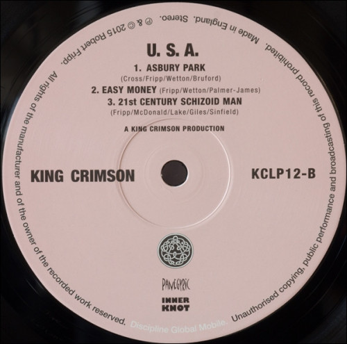 Виниловая пластинка King Crimson - USA (Black Vinyl LP)