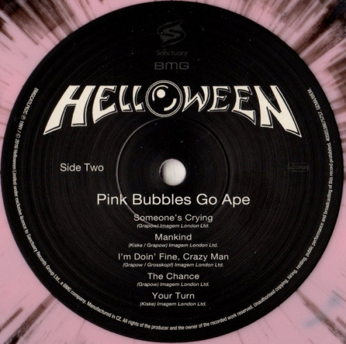 Виниловая пластинка Helloween - Pink Bubbles Go Ape (Coloured Vinyl LP)