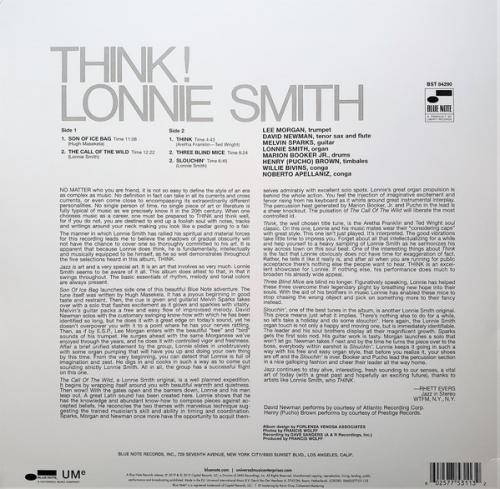 Виниловая пластинка Lonnie Smith, Think!