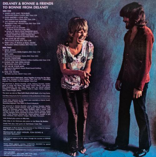 Виниловая пластинка Delaney & Bonnie - To Bonnie From Delaney (Analogue) (Black Vinyl LP)