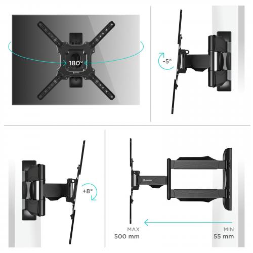 Кронштейн для телевизора Onkron NP40 black