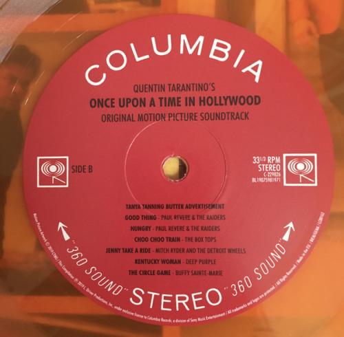 Виниловая пластинка Original Motion Picture Soundtrack, Quentin Tarantino's Once Upon A Time In Hollywood (Limited 180 Gram Orange Vinyl/Poster)