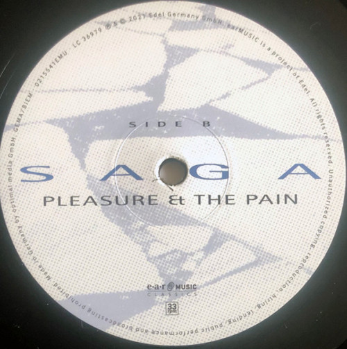Виниловая пластинка Saga - Pleasure And The Pain (Black Vinyl LP)