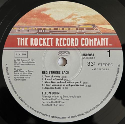 Виниловая пластинка Elton John - Reg Strikes Back (180 Gram Black Vinyl LP)