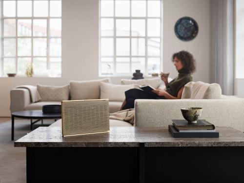 Портативная Wi-Fi колонка Bang & Olufsen Beosound Level Gold Tone/Light Oak